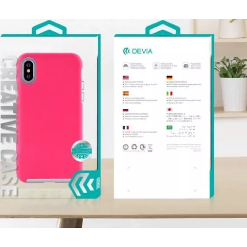 Protective phone case Devia KimKong Series for iPhone XS Max 6.5, rose red