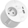 Power strip Bachmann LOOP IN CHARGE 938.302 with 1x UTE socket and 1x USB 22W
