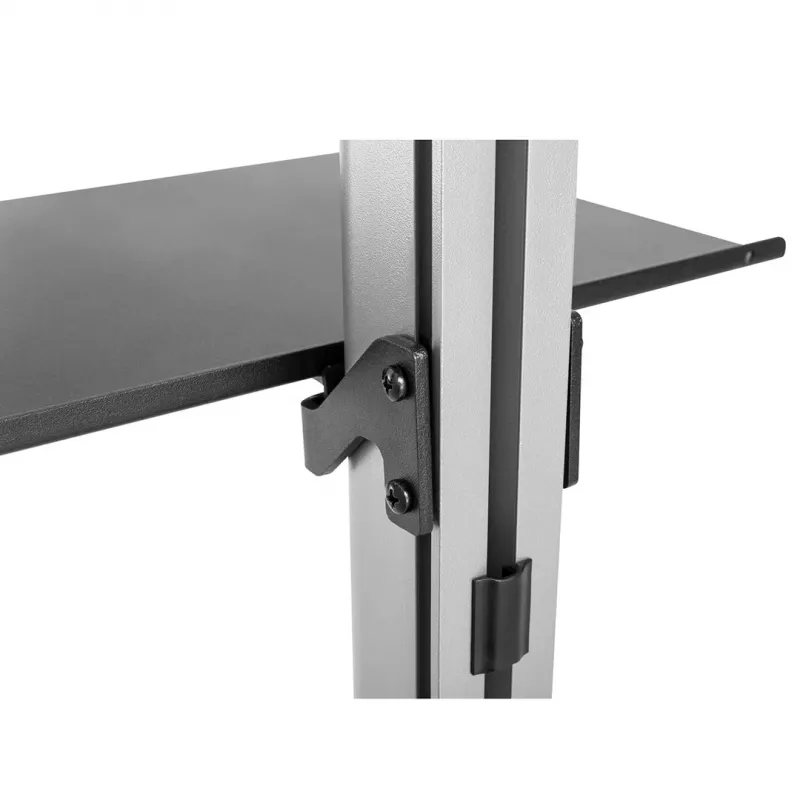 Maclean MC-791N Telescopic Floor-Ceiling TV Mount with Shelf, 37-70 inch, 30 kg