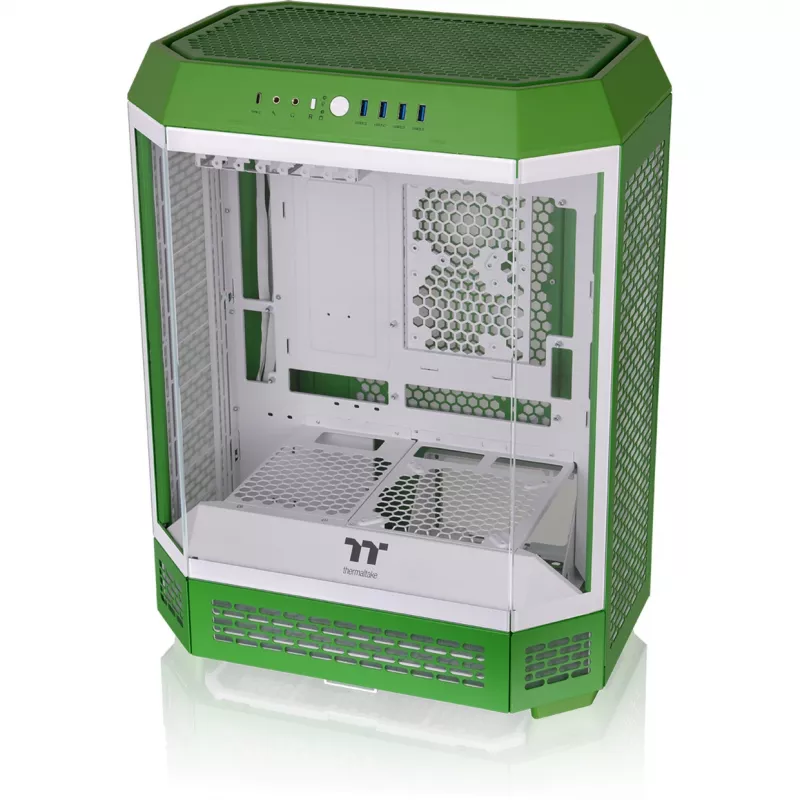 Thermaltake The Tower 600 Mid Tower ATX Case with Glass Panels (Green/White)
