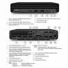 Desktop PC HP EliteDesk 800 G6 — Intel Core i5-10500, 16GB RAM, 256GB SSD, Intel UHD Graphics 630, Windows 11 Pro (Grade A, renewed)