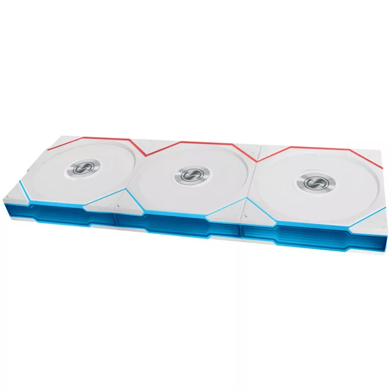LIAN LI UNI FAN TL Wireless 120mm ARGB Reverse Blade, 3-Pack, White