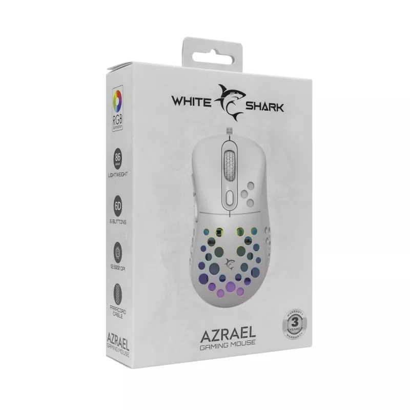 Mouse White Shark GM-5013 Azrael White USB