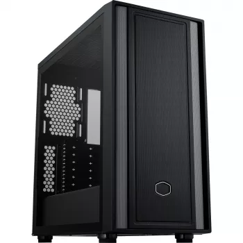 Cooler Master MasterBox 600 Lite PC case, MIDI-Tower, E-ATX, Tempered Glass - Black