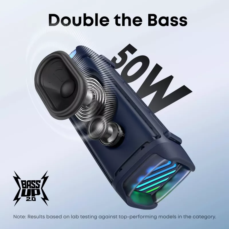 Portable Bluetooth speaker Anker Soundcore Boom 3i — 50W, waterproof, battery-powered