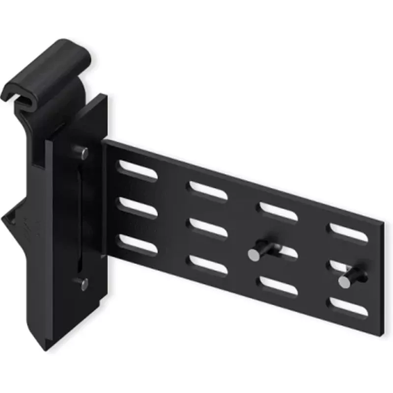 Teltonika PR5MEC23 DIN Rail Mounting Kit – Black ABS & Steel Adapter