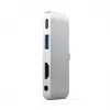 Satechi Aluminum USB-C Hub for iPad Pro Silver