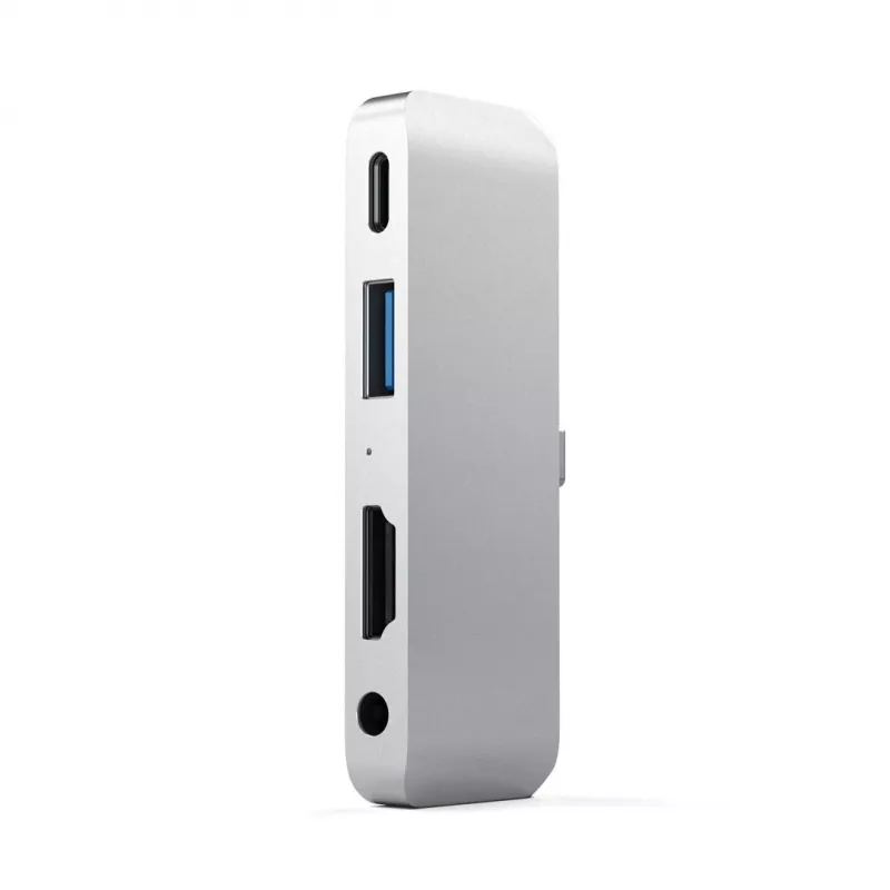 Satechi Aluminum USB-C Hub for iPad Pro Silver