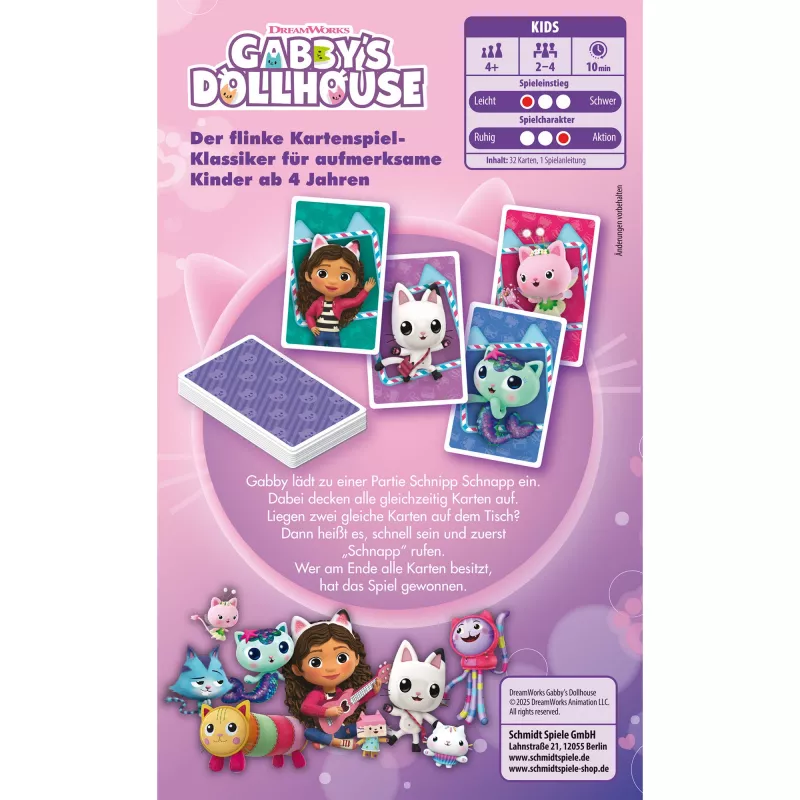 Gabby''s Dollhouse Schnipp Schnapp, Board Game