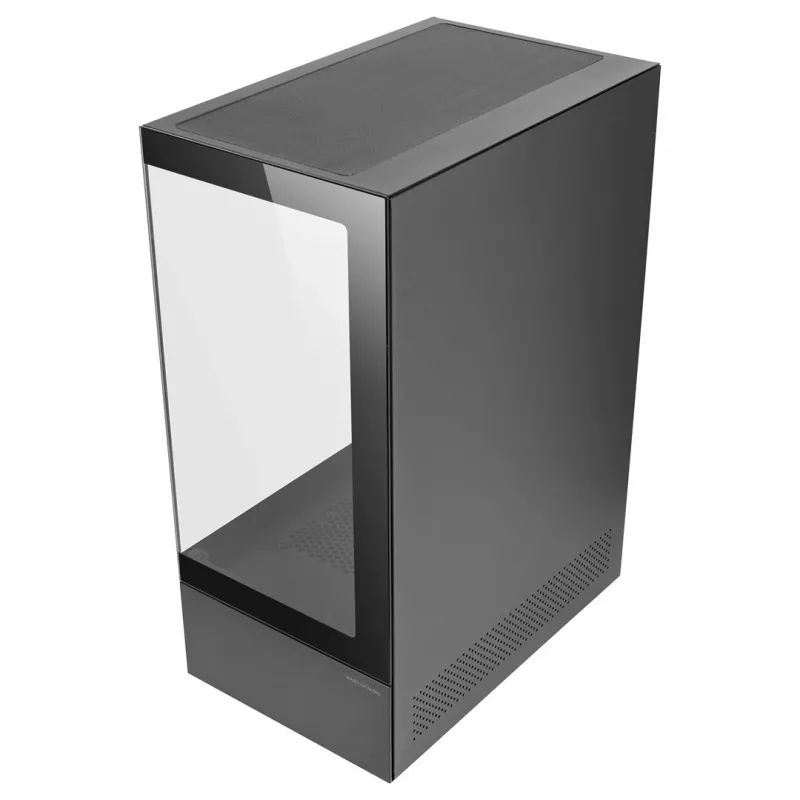 PC Case TACENS Mars Gaming MC-XO Midi Tower Black — ATX/Micro-ATX/Mini-ITX, bottom PSU, 1×120mm rear fan, supports up to 328 mm GPU