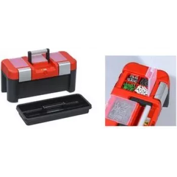Toolbox allit McPlus Alu 21 PP — removable tray, red/black, model 457018