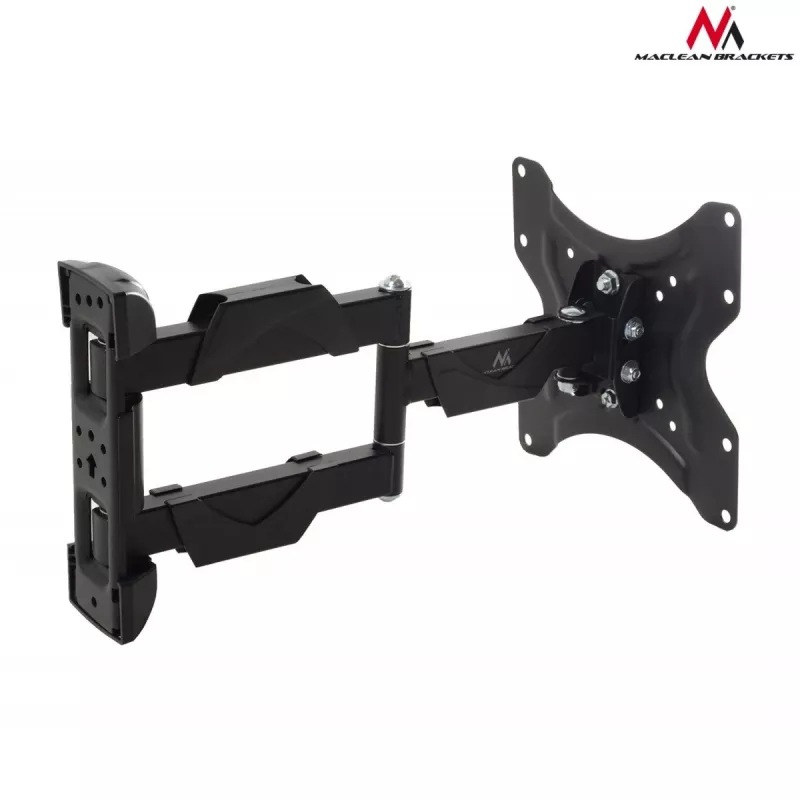 Wall TV mount MACLEAN MC-742 for 42 inch (106.7 cm), tilt -12°/+12°, VESA 75x75–200x200, max load 30 kg, black