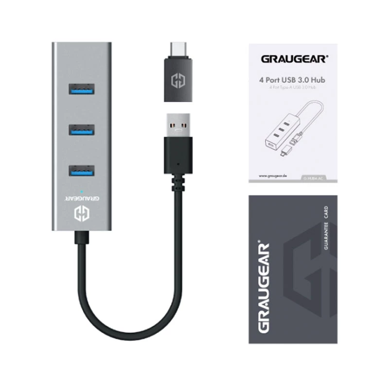 USB Hub GRAUGEAR G-HUB4-AC