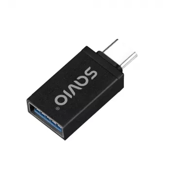 Savio AK-80 Video Cable Adapter 0m USB Type-A USB Type-C Black