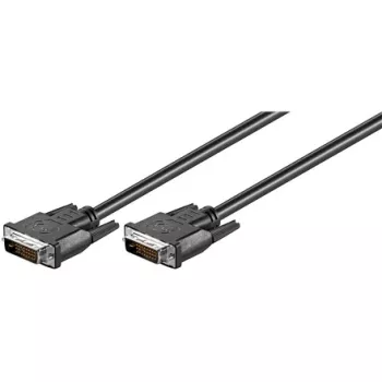 Wentronic Goobay DVI-D FullHD Cable Dual Link, Black, 1.8 m - DVI-D-Plug Dual-Link (24+1-Pin) > DVI-D-Plug Dual-Link (24+1-Pin) (93573)