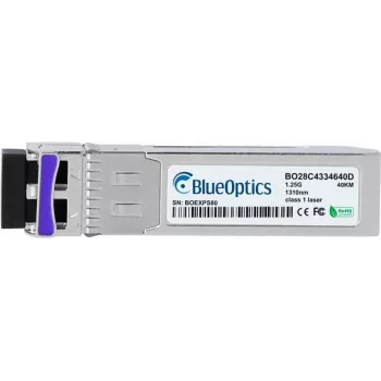 SFP fiber optic transceiver BlueOptics 100-04063-BO, 1250 Mbit/s, silver, MTBF 1,000,000 h