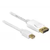 DisplayPort cable DeLOCK 83484 Mini DisplayPort 5 m White