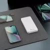 Power bank Extralink EPB-078W 10000 mAh White, USB-C, 10 W output, charges up to 2 devices