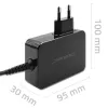 GaN Power Adapter QOLTEC 52387 90W 1x USB‑C 5–20V