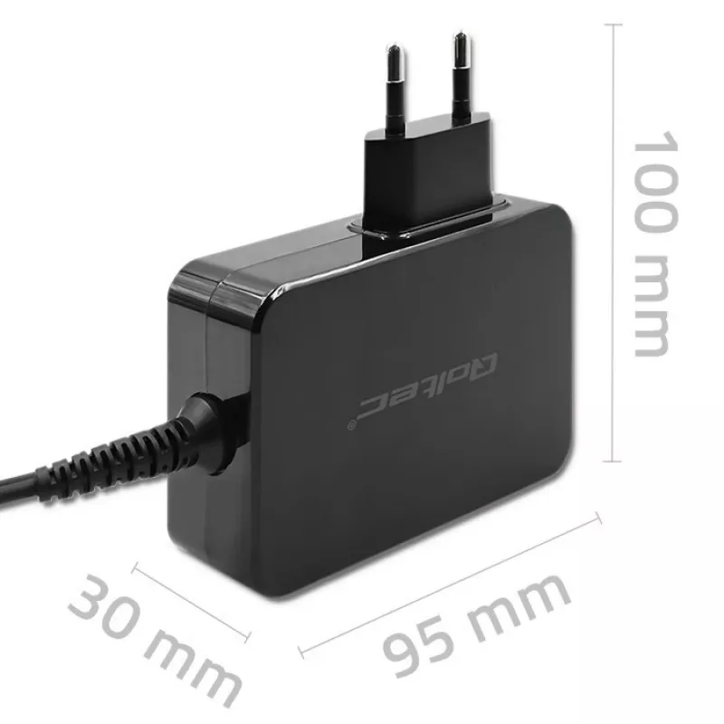 GaN Power Adapter QOLTEC 52387 90W 1x USB‑C 5–20V