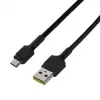 USB 2.0 cable Green Cell KABGC23, USB A to Micro-USB B, 0.3 m, black