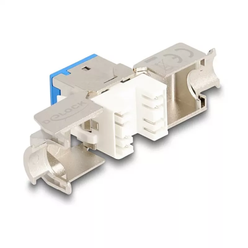 DeLOCK keystone module 88113 Flat RJ-45 Blue 10 pcs