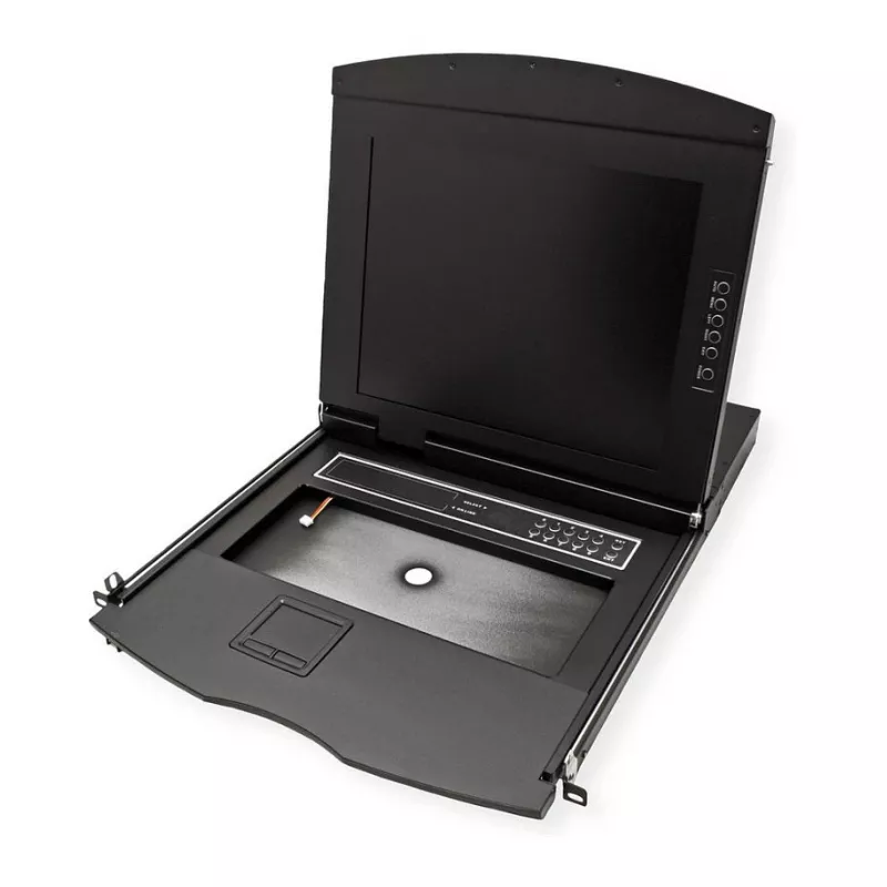 Rack console VALUE 26.99.0163 — 17 inch (43.2 cm) 1280×1024, USB keyboard & mouse, 1U, Black