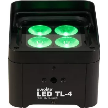 LED wash light EUROLITE TL-4 QCL RGB+UV — 4-in-1 RGB+UV LEDs for stage and event lighting