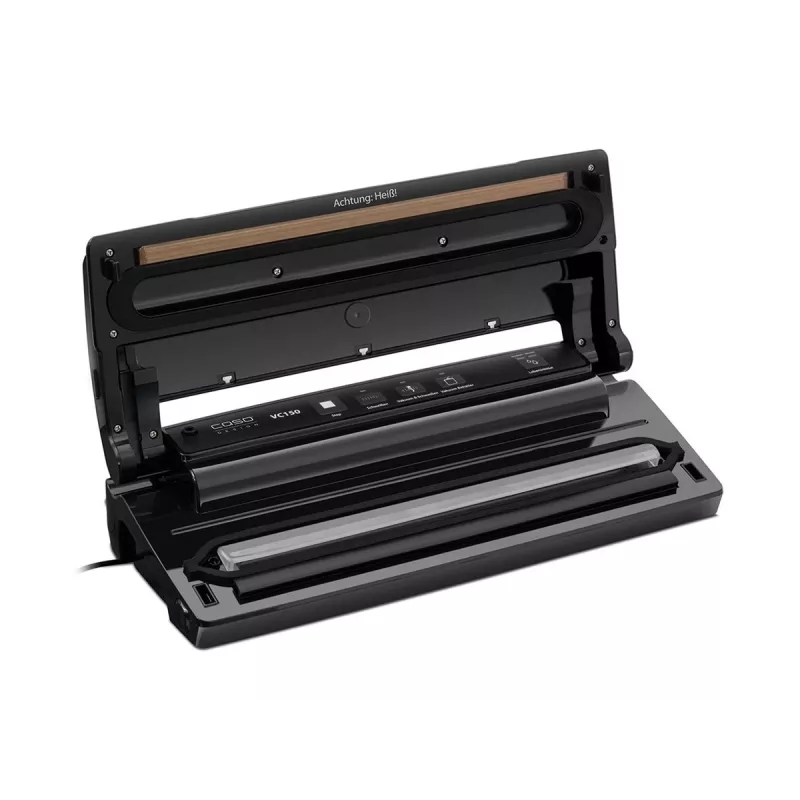 Vacuum sealer Caso VC 150 Black Stainless Steel — adjustable sealing time, built-in cutter