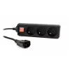 Gembird EG-PSU3F-01 surge protector Black 3 AC outlet(s) 230 V 0.6 m