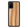 Phone case man and wood Galaxy S20+ cappuccino black – protective smartphone cover