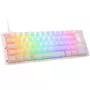 Ducky One 3 Aura White Mini Gaming Keyboard, RGB LED - MX-Silent-Red