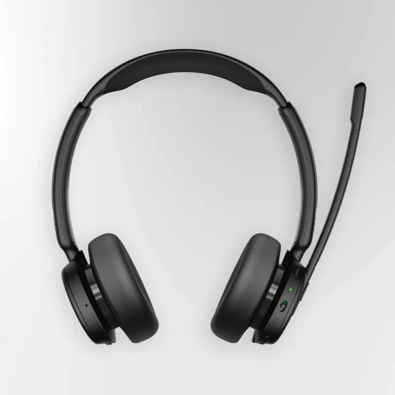 Epos Impact 500, Binaurales (beidseitiges)-Headset, Bluetooth ANC, MS Teams zertifiziert, incl. USB-C Dongle mit USB-A-Adapter