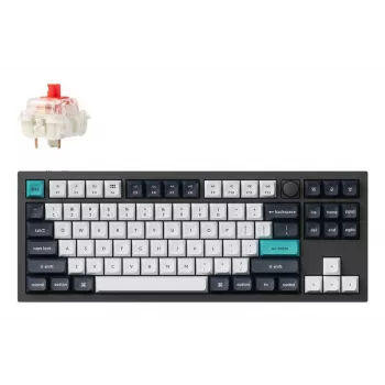 Mechanical keyboard Keychron Q3 MAX with Gateron Jupiter Red switches, Black, US layout