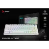 SAVIO PHENIX WHITE Wireless Mechanical Keyboard, Gateron Red Pro, ABS