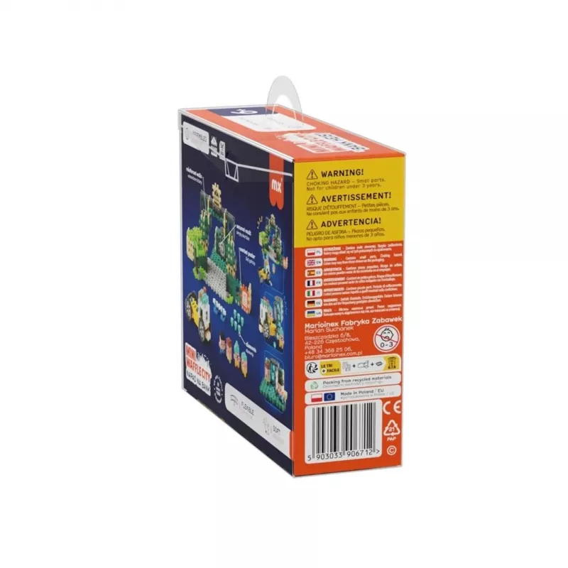 MARIOINEX Mini Waffle City Bank Robbery Building Blocks, 148 pieces