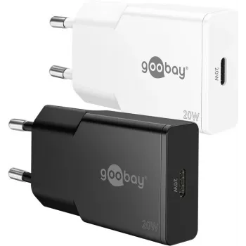 Goobay 75728 - USB-Charger 20 W 1x USB-C GaN Slim White (75728)