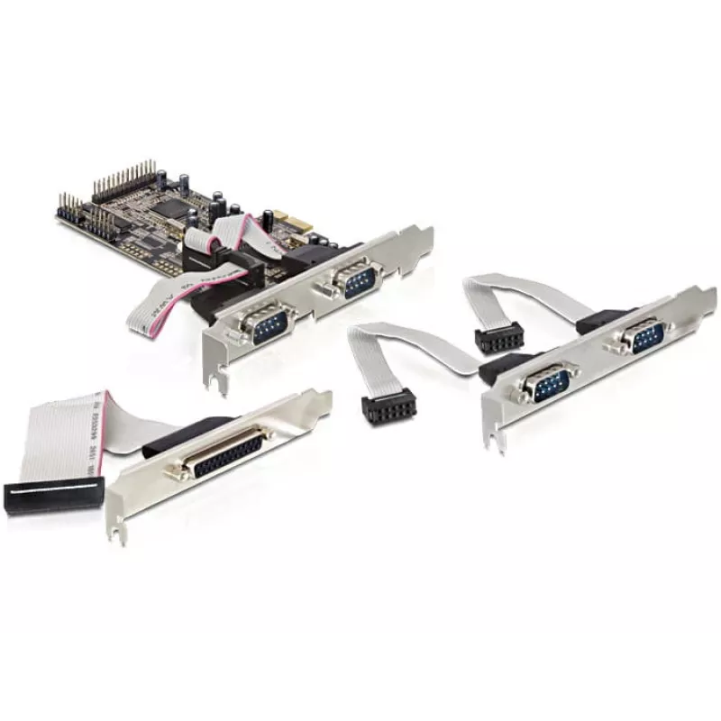 PCI Express card DeLOCK 89177 4 x serial 1 x parallel