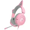 Headset Razer Kraken Kitty V3 X — Wired USB Type-A, Over‑Ear, 20–28kHz, 1.3 m cable, Pink