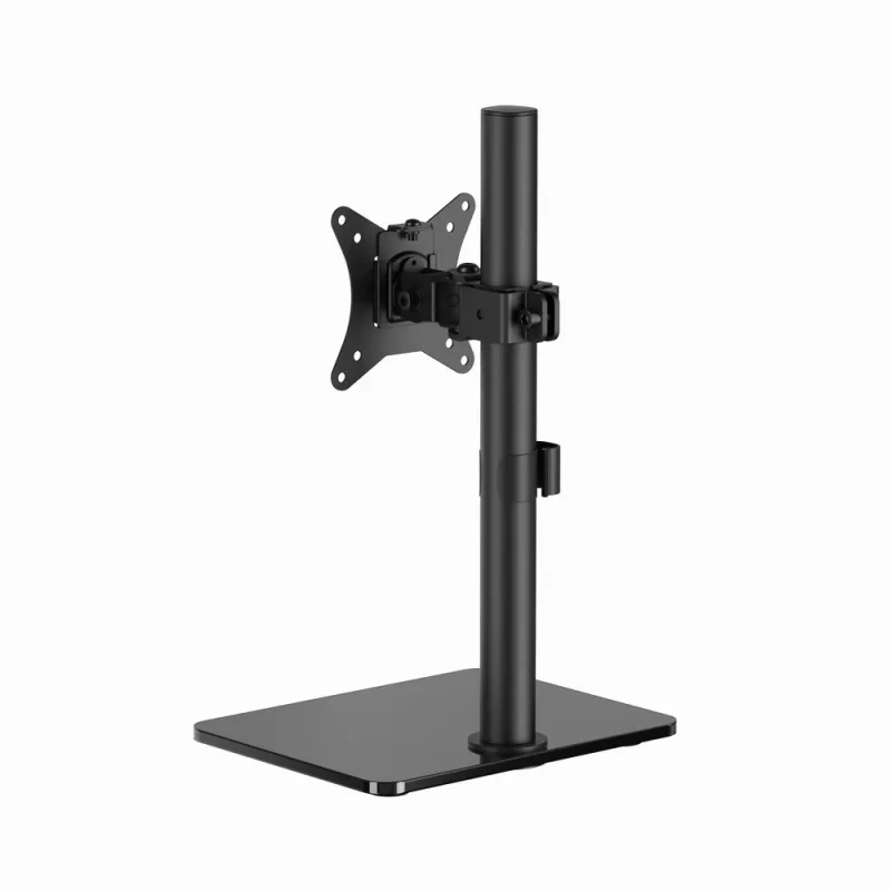 Monitor desk stand GEMBIRD MS-D1ST-03 full motion for 17–32 inch screens, steel, black, VESA 75x75–100x100, 9 kg