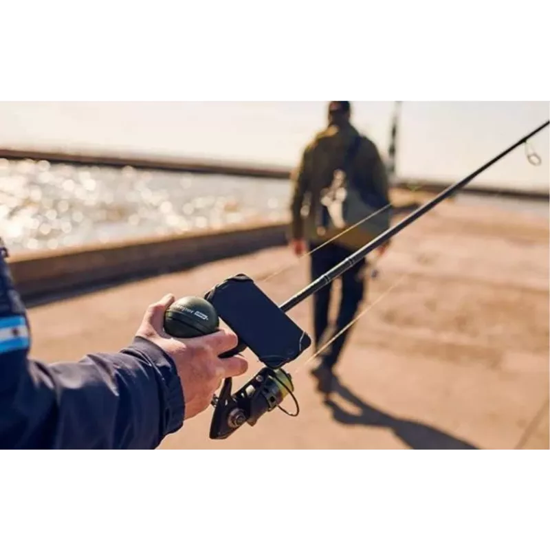 Adjustable phone holder deeper ITGAM0003 — fishing rod phone mount, silicone, for 3.5–5 inch phones, 280 mm, black