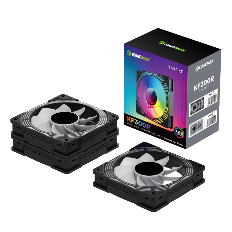Gamemax | Case fan | KF300R BK | Black