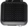 Waffle maker Adler AD 3087 — electric Belgian waffle iron, 2200 W, 2 rectangular plates 9×17 cm, black