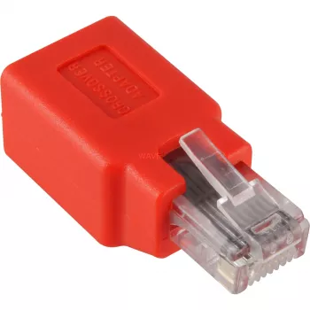 Wentronic Goobay CAT 5e RJ45 connector/Coupling, crossover - to 100 MHz-Networks (68912)