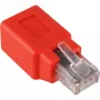Wentronic Goobay CAT 5e RJ45 connector/Coupling, crossover - to 100 MHz-Networks (68912)