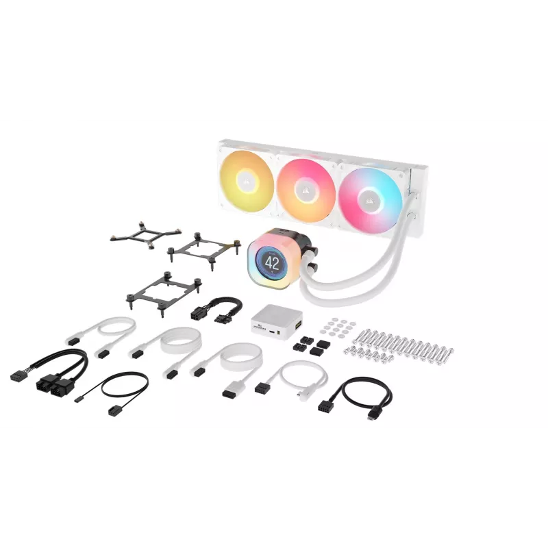 All-in-one liquid cooler Corsair iCUE LINK TITAN 360 RX LCD 12 cm White