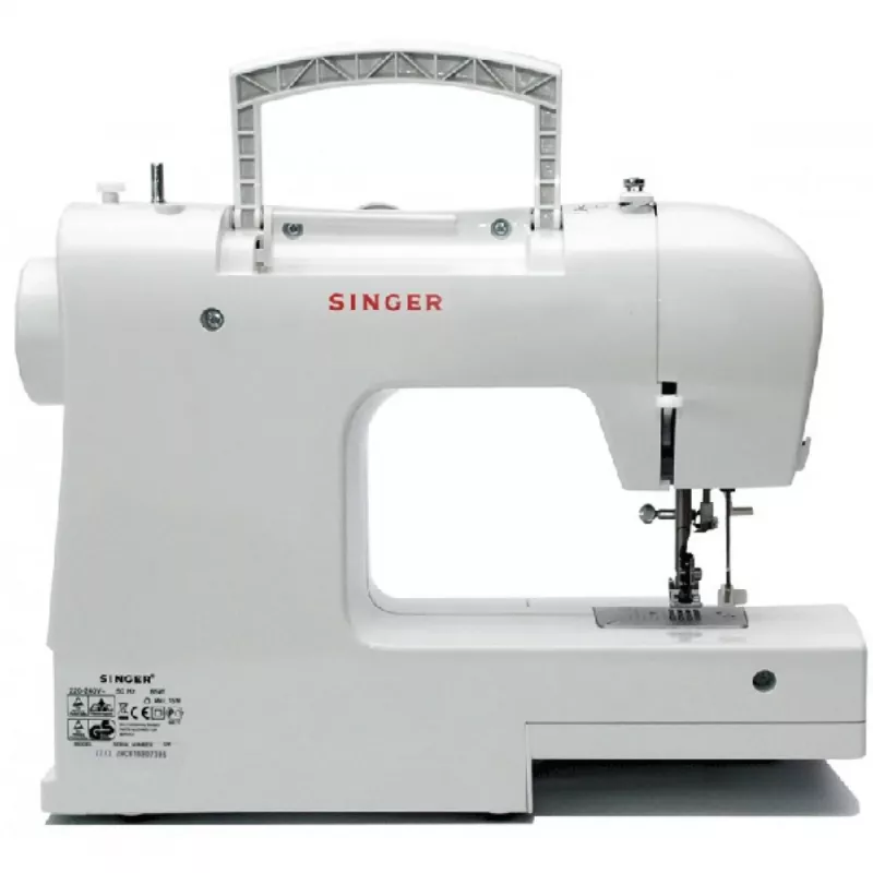 Sewing machine SINGER Tradition 2273 — semi-automatic, 23 stitches, 4-step buttonhole, free arm, white