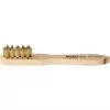 Spark plug cleaning brush, brass wire and wooden handle (2131)