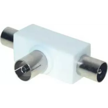 T-Splitter ShiverPeaks 83100 – RF splitter with 2x plug to 1x coupling