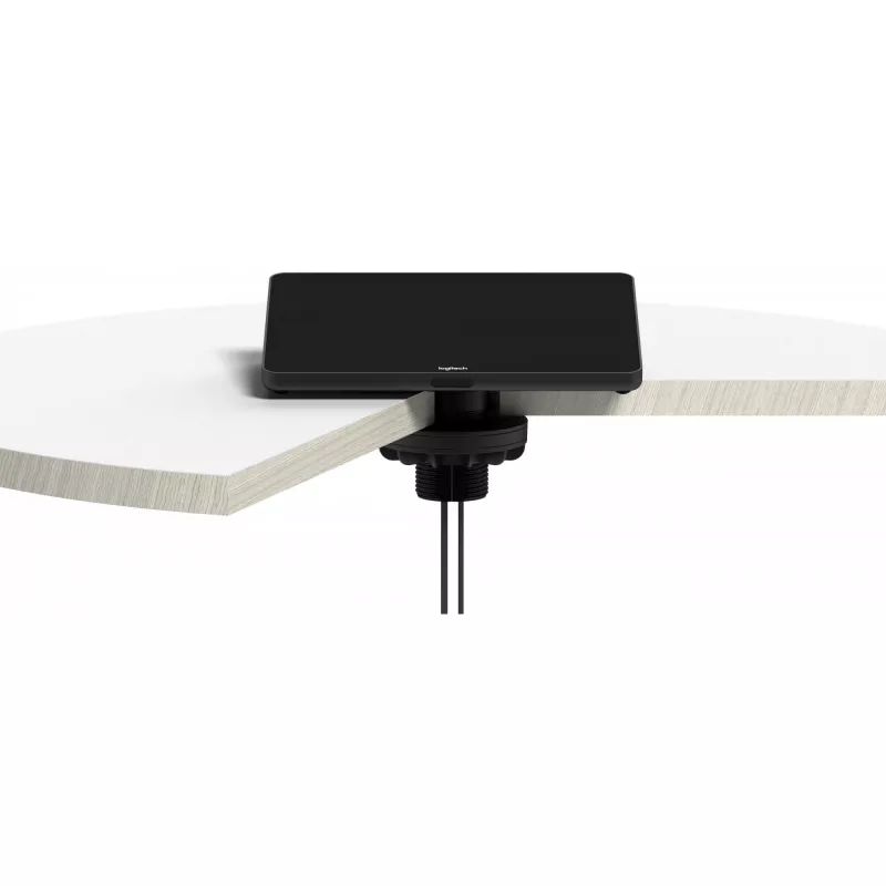 Logitech Tap Table Mount - Graphite - Secure Grommet-Mounted Swivel Base for Tap Touch Controller